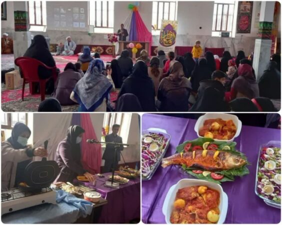 برگزاری کارگاه آموزشی طبخ آبزیان در روستای باینال شهرستان کلاله