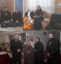 دیدار مدیر مخابرات گرگان با خانواده شهدا