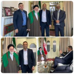دیدار صمیمی رئیس دانشگاه علوم پزشکی با آیت الله حسینی شاهرودی