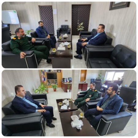 دیدار صمیمی رئیس دانشگاه  علوم پزشکی با فرمانده سپاه نینوا استان گلستان