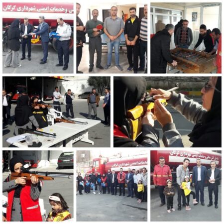 برگزاری ویژه برنامه های آتش نشانی گرگان به مناسبت گرامیداشت دهه مبارک فجر