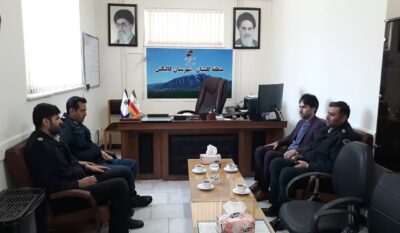 نشست رئیس پلیس پیشگیری ازجرائم شهرستان گالیکش با رئیس مخابرات این شهرستان