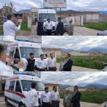 حضور رئیس دانشگاه علوم پزشکی گلستان در پایگاه اورژانس ۱۱۵ آزادشهر