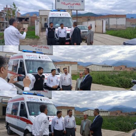 حضور رئیس دانشگاه علوم پزشکی گلستان در پایگاه اورژانس ۱۱۵ آزادشهر
