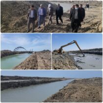 آغاز لایروبی کانال های آبرسان مجتمع پرورش میگوی گمیشان