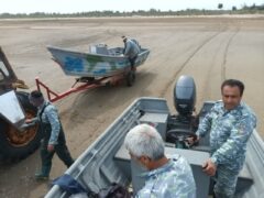 اجرای عملیات توسط نیروهای یگان حفاظت از منابع آبزی شیلات گلستان