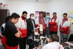 ۱۶۰ نفر از خدمات کاروان سلامت هلال احمر در روستای مرزی چنارلی مراوه تپه بهره مند شدند