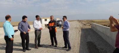 بهسازی دو محور روستایی شهرستان های ترکمن و گمیشان