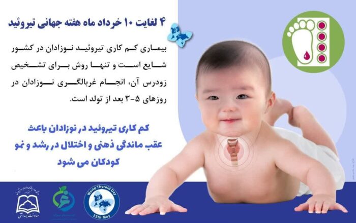 ۲۵ ماه می مصادف با ۴ خرداد ماه روز جهانی تیروئید