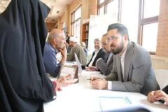 برپایی میز خدمت مسئولان قضایی گلستان در مصلاهای نمازجمعه