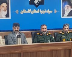 تقدیر فرمانده سپاه نینوا استان گلستان از شهردار گرگان