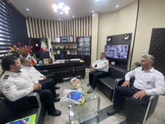 دیدار رئیس سازمان آتش نشانی و خدمات ایمنی شهرداری گرگان با فرماندهان انتظامی شهرستان