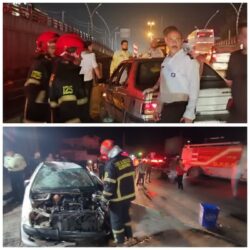 فوت و مصدومیت دو نفر در حادثه تصادف خودرویی روز گذشته در گرگان