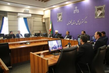 جلسه شورای پیشگیری از وقوع جرم استان با موضوع ریزگردها در دادگستری گلستان