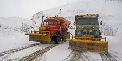 نخستین برف پاییزی جاده های کوهستانی گلستان را سفیدپوش کرد