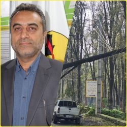 خسارت وزش باد شدید در گلستان به شبکه های برق