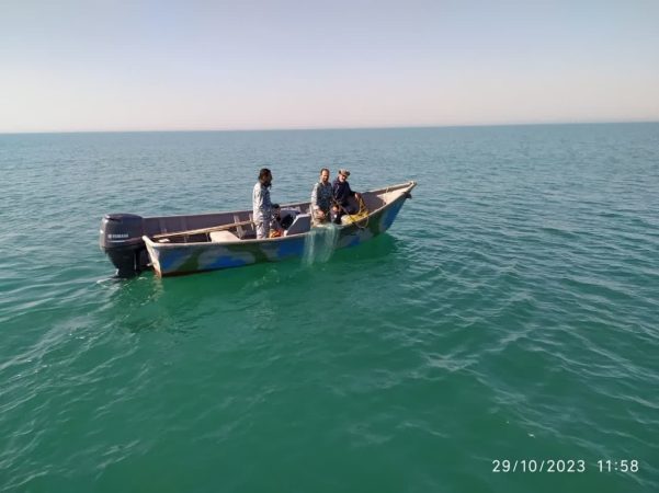 صیادان غیر مجاز در خلیج گرگان دستگیر شدند