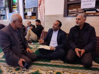 حضور رئیس مخابرات کردکوی در میز خدمت روستای مهتر کلاته