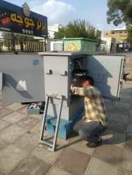 تجهیزشهرک صنعتی آقچلی شهرستان گنبد به فیبر نوری مخابرات