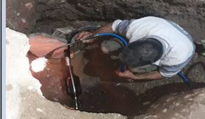 تبدیل کابل هوایی به زمینی مخابرات در مسیر تنگراه شهرستان گالیکش