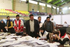 همکاری اعضای هلال احمر با مرکز سامد در سفر رئیس جمهور به گلستان