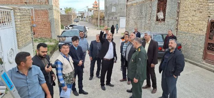 بازدید مسئولان شهرستان گالیکش از عملیات بهسازی شبکه مخابراتی