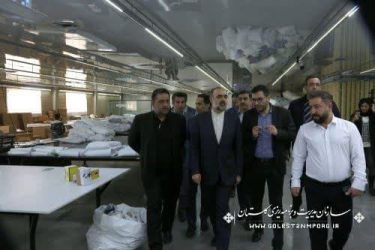 بازدیدمعاون تولیدی، فنی و زیربنایی سازمان برنامه و بودجه کشور به همراه نورانی از شهرک ۱۰۰۰ هکتاری اترک