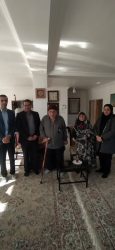 دیدار مدیر مخابرات شهرستان گرگان با خانواده شهید یونسی