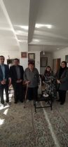 دیدار مدیر مخابرات شهرستان گرگان با خانواده شهید یونسی