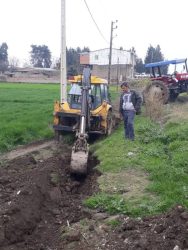 تبدیل کابل هوایی به زمینی مخابرات در روستای مارنکلاته علی آباد کتول