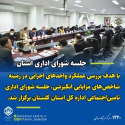 جلسه شورای اداری استان با حضور مدیرکل تامین اجتماعی، معاونین ، روسای شعب و روسای ادارات کل برگزار شد