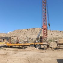 آغاز عملیات حفاری چاه آب شرب روستای قرنجیک ها شهرستان گمیشان