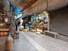 بازار نعلبندان گرگان از پوشش نوه سنگی برخوردار شد