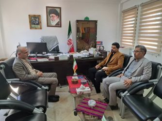 دیدار سرپرست اداره غله و خدمات بازرگانی شهرستان آزادشهر با بخشدار چشمه ساران