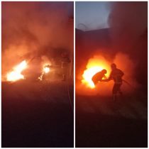 اقدام به موقع آتش نشانی گرگان در مهار آتش سوزی خودرو