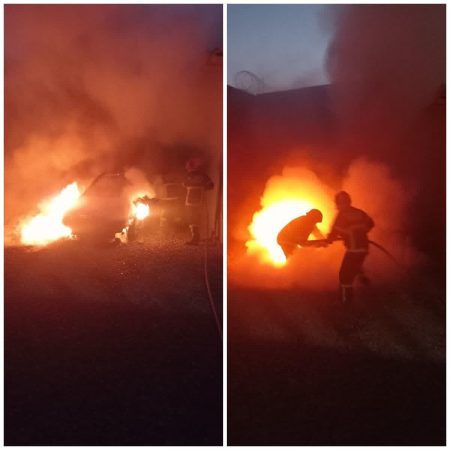 اقدام به موقع آتش نشانی گرگان در مهار آتش سوزی خودرو