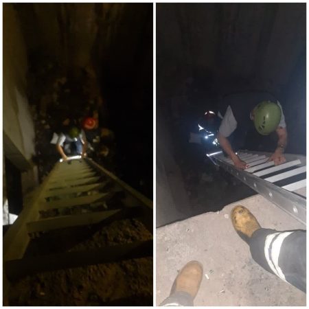 امدادرسانی آتش نشانان گرگان در حادثه سقوط شهروند از ساختمان نیمه کاره