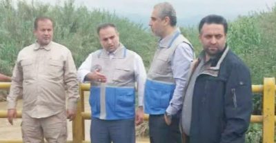 بازدید فرماندار شهرستان گرگان از رودخانه تقی آباد