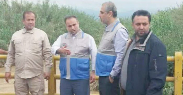بازدید فرماندار شهرستان گرگان از رودخانه تقی آباد