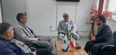 دیدار امام جمعه روستای بصیرآباد با رئیس مخابرات شهرستان گمیشان