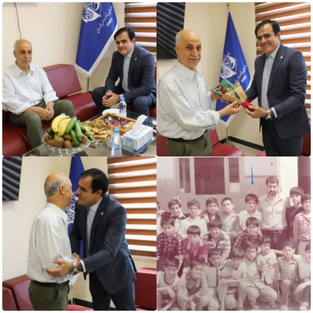 دیدار سرپرست بنادر و دریانوردی استان گلستان با معلم دوران ابتدایی خود پس از ۴۰ سال