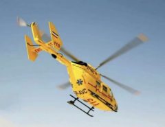 بالگرد اورژانس هوایی دانشگاه علوم پزشکی گلستان برای انتقال مادر باردار به پرواز درآمد