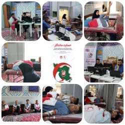 اهدای خون کارکنان و داوطلبین جمعیت هلال  احمر گلستان استان به مناسبت هفته هلال
