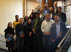 عکس یادگاری «سید محمدرضا سیدالنگی» شهردار با مدیر و کارکنان روابط عمومی شهرداری گرگان