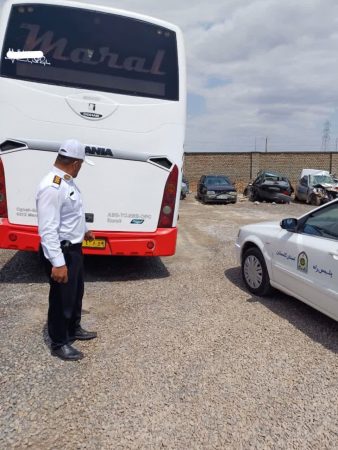 توقیف یک دستگاه اتوبوس در محور گرگان آق قلا