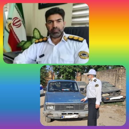 توقیف یک دستگاه وانت مزدا بعلت انجام حرکات مخاطره آمیز