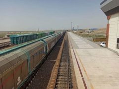 سیر قطار ترانزیتی ترکیه به افغانستان از مرز ریلی اینچه برون