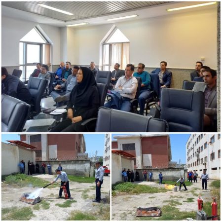 برگزاری آموزش ایمنی برای کارکنان بانک ملت