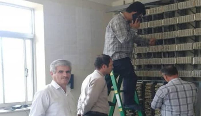 بازسازی شبکه مخابرات در روستای عطا آباد شهرستان آق قلا