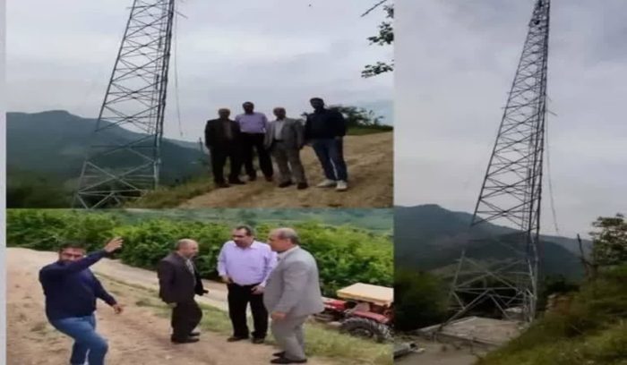 نصب سایت جدید همراه اول درروستای بلم جرک از توابع شهرستان مینودشت